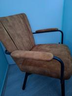 Roestbruine fauteuil, Huis en Inrichting, Fauteuils, Ophalen, Zo goed als nieuw, Metaal, 50 tot 75 cm