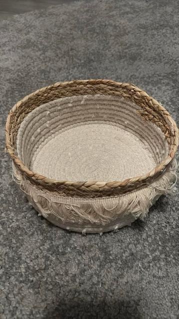 Witte mand beschikbaar voor biedingen