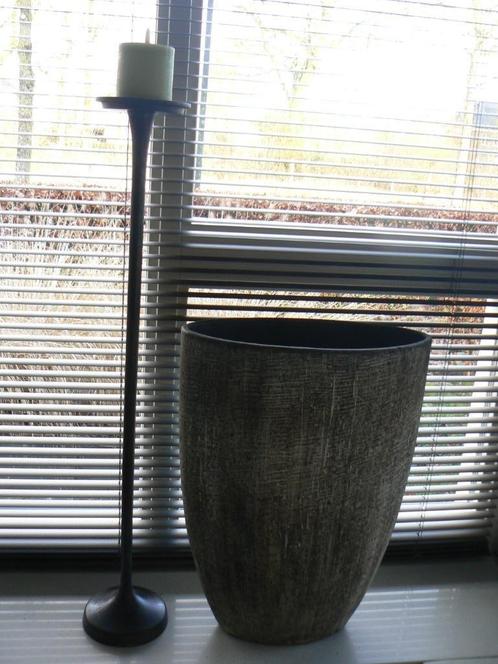 Light en Living kandelaar MELAK 14x80 cm brons ZGAN, Huis en Inrichting, Woonaccessoires | Kandelaars en Kaarsen, Zo goed als nieuw