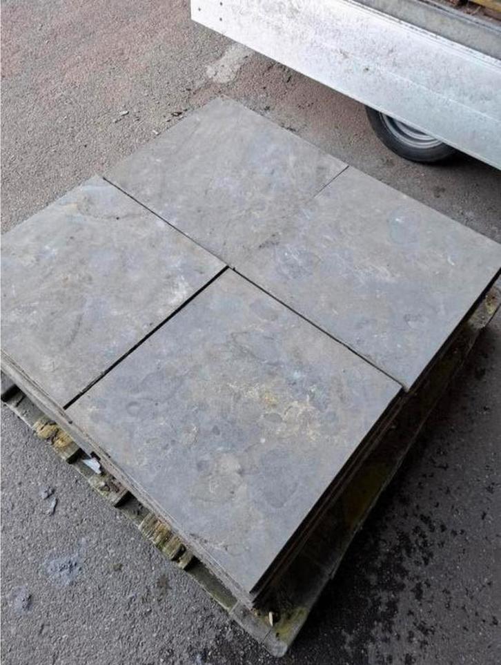 Chinees hardsteen tegels 50/50 ,3cm dik  38m2, Tuin en Terras, Tegels en Klinkers, Gebruikt, Terrastegels, Natuursteen, Ophalen