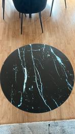 Salontafel Marmerlook dia 80 cm 45 cm hoog, Ophalen, Gebruikt, 50 tot 100 cm, Rond