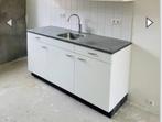Keukenblok inclusief wasbak kraan en werkblad, Huis en Inrichting, Keuken | Complete keukens, Ophalen, Zo goed als nieuw, Wit