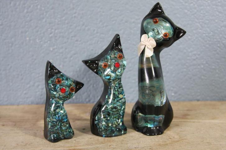 Paua schelp katjes (3x) Ariki Abalone, Verzamelen, Beelden en Beeldjes, Nieuw, Dier, Ophalen