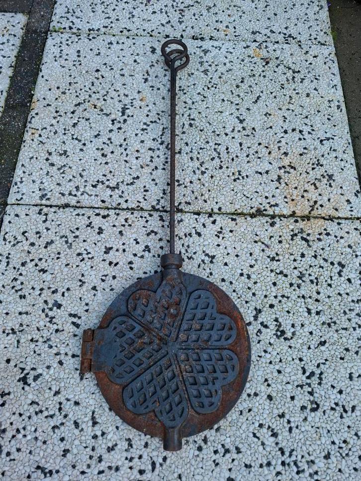 Antiek Wafelijzer Hartvormig, Antiek en Kunst, Antiek | Keukenbenodigdheden, Ophalen