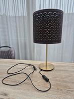 IKEA Tafellamp Zwart/Goud - 47cm, Ophalen, Zo goed als nieuw, Stof, Modern