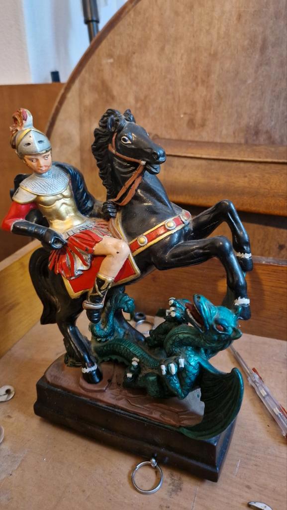 Sint-Joris en de Draak Beeld, Antiek en Kunst, Kunst | Beelden en Houtsnijwerken, Ophalen
