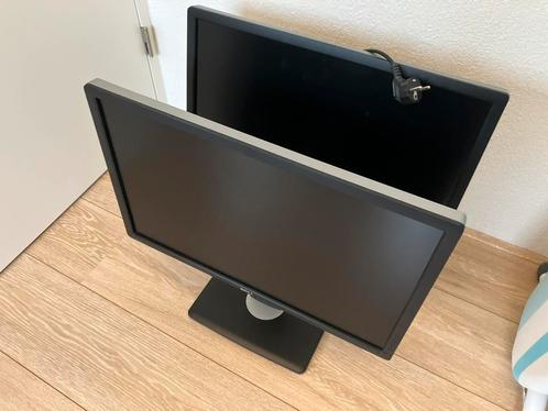 2x Dell Ultrasharp U2412Mb IPS scherm, Computers en Software, Monitoren, Gebruikt, 60 Hz of minder, DisplayPort, DVI, VGA, In hoogte verstelbaar