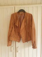 Laura Jo Cognac Suède Look Jasje Maat L, Bruin, Maat 42/44 (L), Ophalen of Verzenden, Zo goed als nieuw