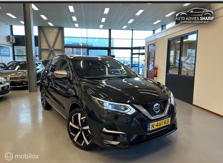 Nissan Qashqai 1.3 DIG-T Tekna + Vol Opties|CarPlay|Trekhaak, Auto's, Nissan, Bedrijf, Te koop, Qashqai, 360° camera, ABS, Adaptive Cruise Control