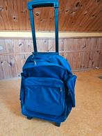 rugzak rolkoffertje, Ophalen, Uitschuifbare handgreep, Blauw, Minder dan 40 cm