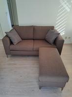 2 zits bank met hocker, Ophalen, Gebruikt, 75 tot 100 cm, 200 tot 250 cm