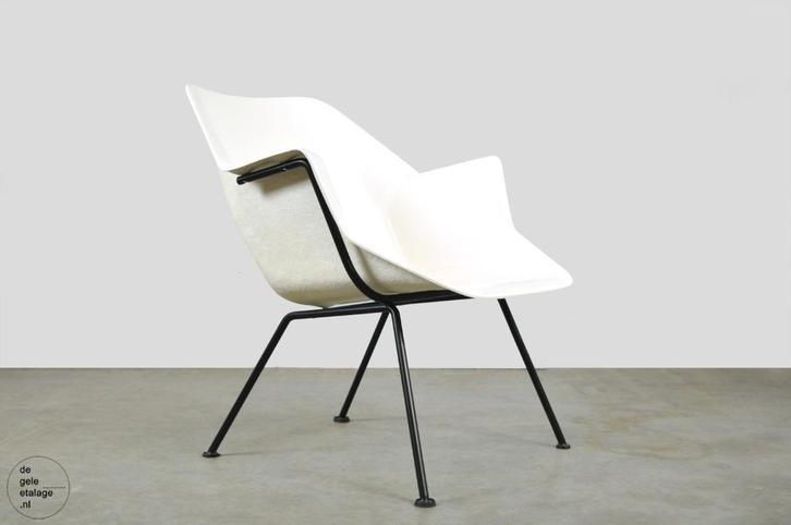 Vintage Dutch Original Gispen 416 fauteuil, Cordemeyer, 90s, Huis en Inrichting, Fauteuils, Gebruikt, Kunststof, Metaal, 50 tot 75 cm