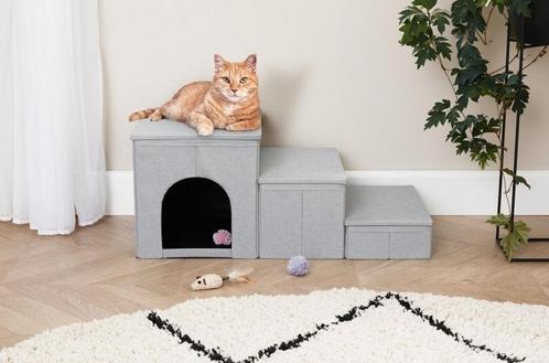 Kattentrap met opbergruimtes [NIEUW in doos], Dieren en Toebehoren, Katten-accessoires, Zo goed als nieuw, Ophalen of Verzenden