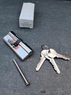 2x Profielcilinder slot poortdeur tuindeur, Doe-het-zelf en Verbouw, Hang- en Sluitwerk, Ophalen of Verzenden, Nieuw, Chroom, Slot