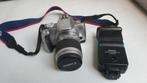 Canon EOS 300v + Vivitar Flitser, Audio, Tv en Foto, Fotocamera's Analoog, Ophalen of Verzenden, Gebruikt, Spiegelreflex, Canon
