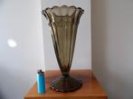 Art Deco Zeer grote Vaas Boheems, Groen/Fumee