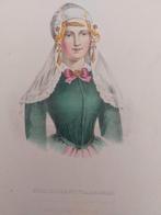 51 / Klederdracht van Vlaardingen provincie Zuid Holland., Antiek en Kunst, Kunst | Etsen en Gravures, Ophalen of Verzenden