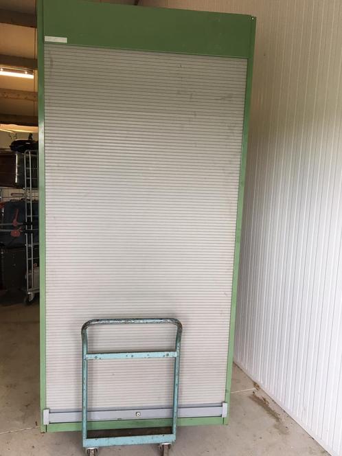 Roldeurkast, werkkast, stalen kast, garagekast, Huis en Inrichting, Kasten | Roldeurkasten en Archiefkasten, Gebruikt, 200 cm of meer