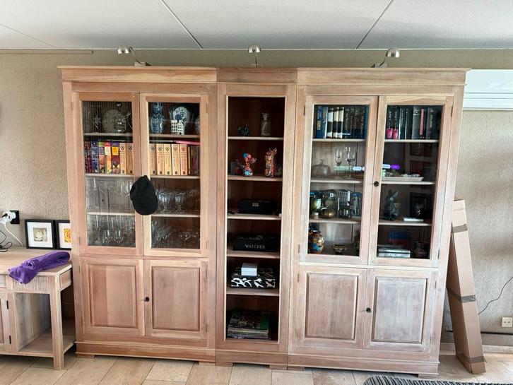Virinekast/boekenkast Jan Frantzen, Huis en Inrichting, Kasten | Vitrinekasten, Zo goed als nieuw, 200 cm of meer, 25 tot 50 cm