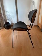 4 Nieuwe Eetkamerstoelen - Kunstleer, Walnoot & Zwart, Ophalen, Zwart, Nieuw, Vier