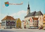 Oostenrijk, Scharding met auto's. Ford Cortina, VW Kever, Ophalen of Verzenden, 1960 tot 1980, Gelopen, Oostenrijk