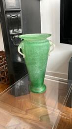 Murano "Scavo" vaas met dolfijn- of zeepaardgreep, Antiek en Kunst, Antiek | Vazen, Ophalen