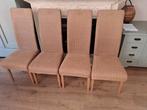 Prachtige set van vier Lloyd Loom, Huis en Inrichting, Stoelen, Ophalen, Zo goed als nieuw, Bruin, Vier