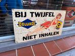 Deluxol oud Vintage Reclamebord, Verzamelen, Merken en Reclamevoorwerpen, Gebruikt, ., Ophalen of Verzenden, .