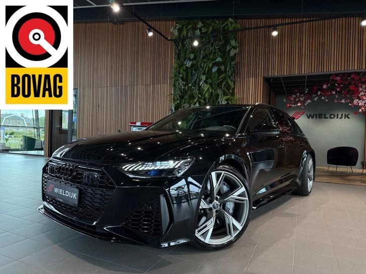 Audi A6 Avant RS 6 TFSI quattro Keramisch Pano Dynamic + Car, Auto's, Audi, Bedrijf, Te koop, RS6, 360° camera, 4x4, ABS, Adaptive Cruise Control