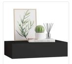 Wandschap/wandkast (NIEUW) met lade 40x23,5x10 cm MDF zwart, Ophalen, Nieuw