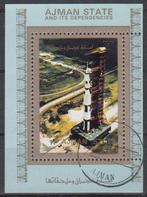 B264 - Ajman michel blokje met 2647A gestempeld , Transport, Verzenden, Gestempeld, Midden-Oosten