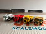 4 Starre dumptrucks O&K Faun Caterpillar Gama K 55.5 3520, Hobby en Vrije tijd, Modelauto's | 1:50, Ophalen of Verzenden, Zo goed als nieuw
