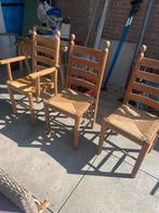 3 houten stoelen, Huis en Inrichting, Stoelen, Ophalen, Gebruikt, Hout, Drie