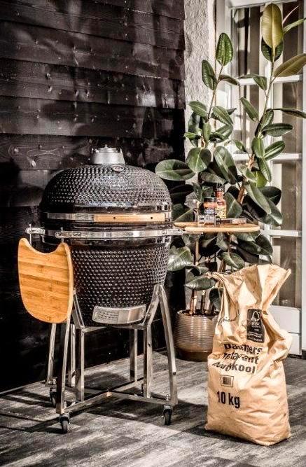 Kamado keramische BBQ XL 23,5” Ø 60 cm NIEUW !, Tuin en Terras, Houtskoolbarbecues, Nieuw, Met accessoires, Ophalen