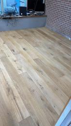 13m2 eiken lamelparket 18cm breed nieuw geschuurd onbehandel, Ophalen, Zo goed als nieuw, 75 m² of meer, Parket