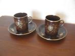Mocca/koffie kopjes set van 2, Ophalen of Verzenden, Zo goed als nieuw, Overige stijlen, Kop(pen) en/of Schotel(s)