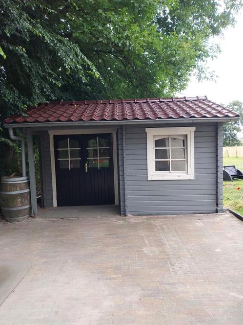 Tuinhuis, Tuin en Terras, Tuinhuizen, Gebruikt, Blokhut, Hout, 250 tot 500 cm, 200 tot 400 cm, Ophalen