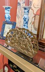 Messing Art Nouveau Servethouder Brieven Houder, Antiek en Kunst, Ophalen of Verzenden