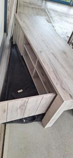 Tv meubel , grijs geamaileerd., Huis en Inrichting, Ophalen