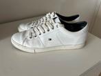 Leren Sneakers. Tommy Hilfiger.  Maat 44. Wit, Verzenden, Zo goed als nieuw, Wit