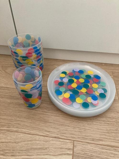 Hema Herbruikbare Party bordjes, schaaltjes en bekers (20sts, Huis en Inrichting, Keuken | Servies, Zo goed als nieuw, Compleet servies