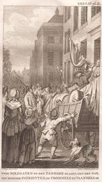 Zutphen - Twee Soldaaten en een Tamboer haalen, met een Kar, Antiek en Kunst, Ophalen of Verzenden