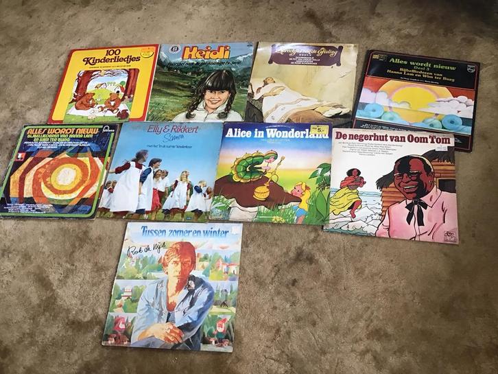 Gratis : 9 langspeelplaten voor kinderen, Cd's en Dvd's, Vinyl | Kinderen en Jeugd, Gebruikt, Ophalen