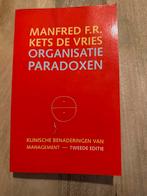Organisatie Paradoxen - Manfred F.R. Kets de Vries.   5, Ophalen of Verzenden, Alpha, Gelezen, WO