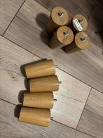 Brynilen 2x4 draaipoten voor bedden IKEA 10cm oak, Huis en Inrichting, Slaapkamer | Bedden, 90 cm, Tweepersoons, Ophalen of Verzenden