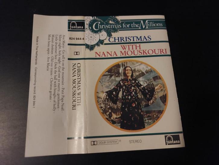 NANA MOUSKOURI - CHRISTMAS WITH NANA MOUSKOURI (MC), Cd's en Dvd's, Cassettebandjes, Zo goed als nieuw, Origineel, Overige genres