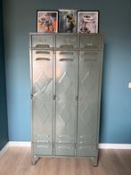 Vintage metalen lockerkast groen, Huis en Inrichting, Kasten | Lockerkasten, Ophalen of Verzenden, Zo goed als nieuw