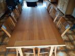 tafel met  6 stoelen, Huis en Inrichting, Tafels | Eettafels, Ophalen, Gebruikt, Eikenhout, 50 tot 100 cm