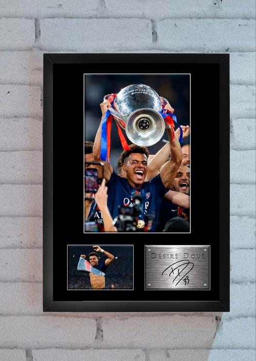 Desire Doue PSG Autograph Signature Display Gifr Frame, Audio, Tv en Foto, Fotografie | Fotolijsten, Ophalen of Verzenden