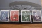 346-349 Konijnenburg hoge waarden gestempeld. Goedkoop, Postzegels en Munten, Ophalen of Verzenden, Gestempeld